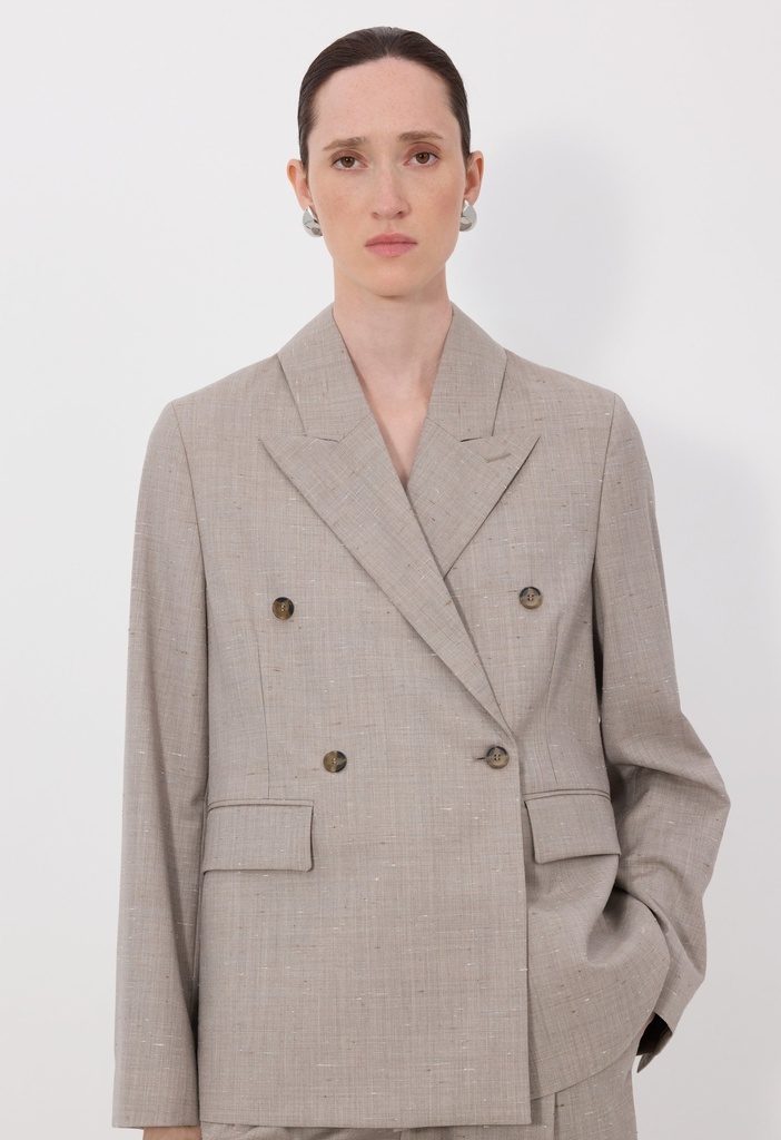 NORMA Wool And Silk Double Breasted Jacket