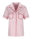 Jacq Off Satin Pajama Shirt Soft Pink