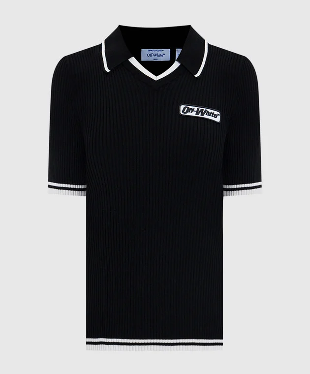 Rib Viscose Knit S/S Polo 