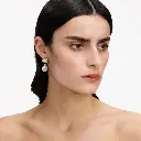 Gold Crystal Pearl Earrings