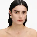 Gold Crystal Knot Earrings