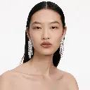 Square Crystal Dangle Earrings