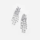 Square Crystal Dangle Earrings