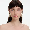 Gold Crystal Bar Earrings