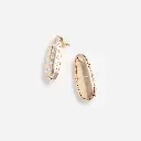 Gold Crystal Bar Earrings