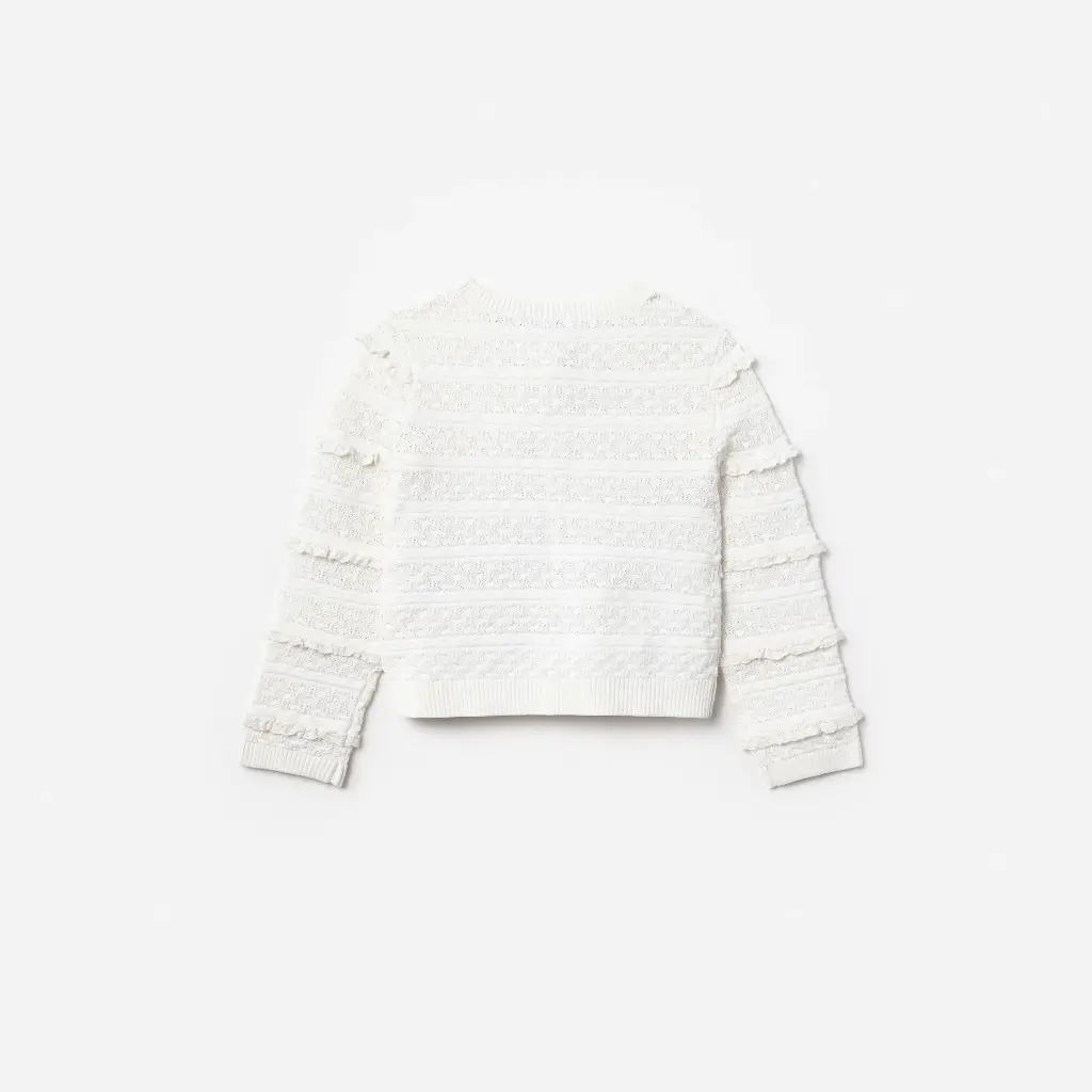 Cream Cherry Motif Cardigan