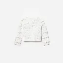 Cream Cherry Motif Cardigan