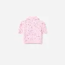 Pink Flower Embroidered Knit Top
