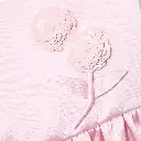 Pink Crepe Sequin Flower Dress