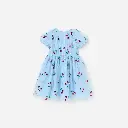 Blue Cherry Sequin Mesh Dress