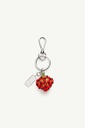 Numeric Keychain With Strawberry Beads