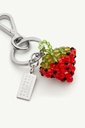 Numeric Keychain With Strawberry Beads