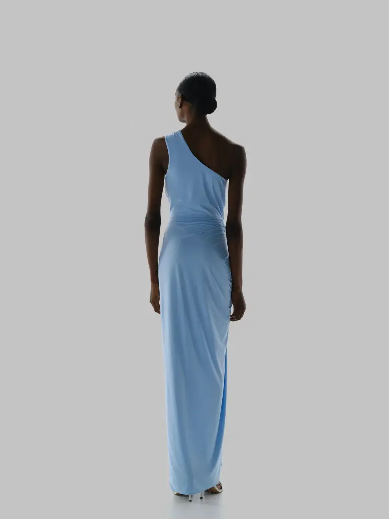 Canoa Maxi Dress In Cielo De Puna