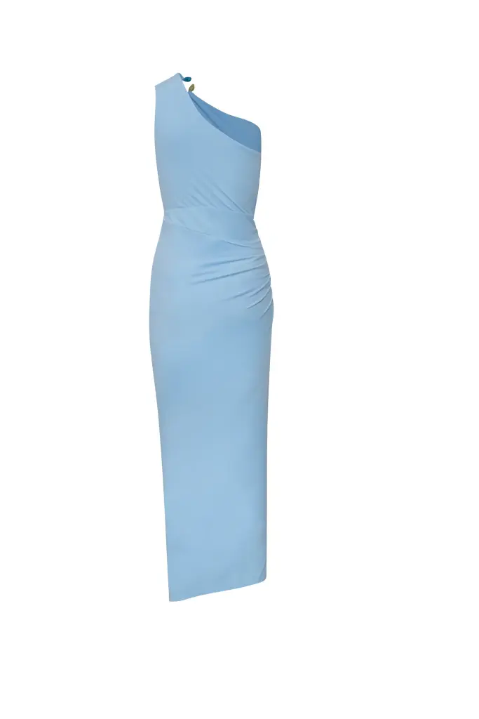 Canoa Maxi Dress In Cielo De Puna