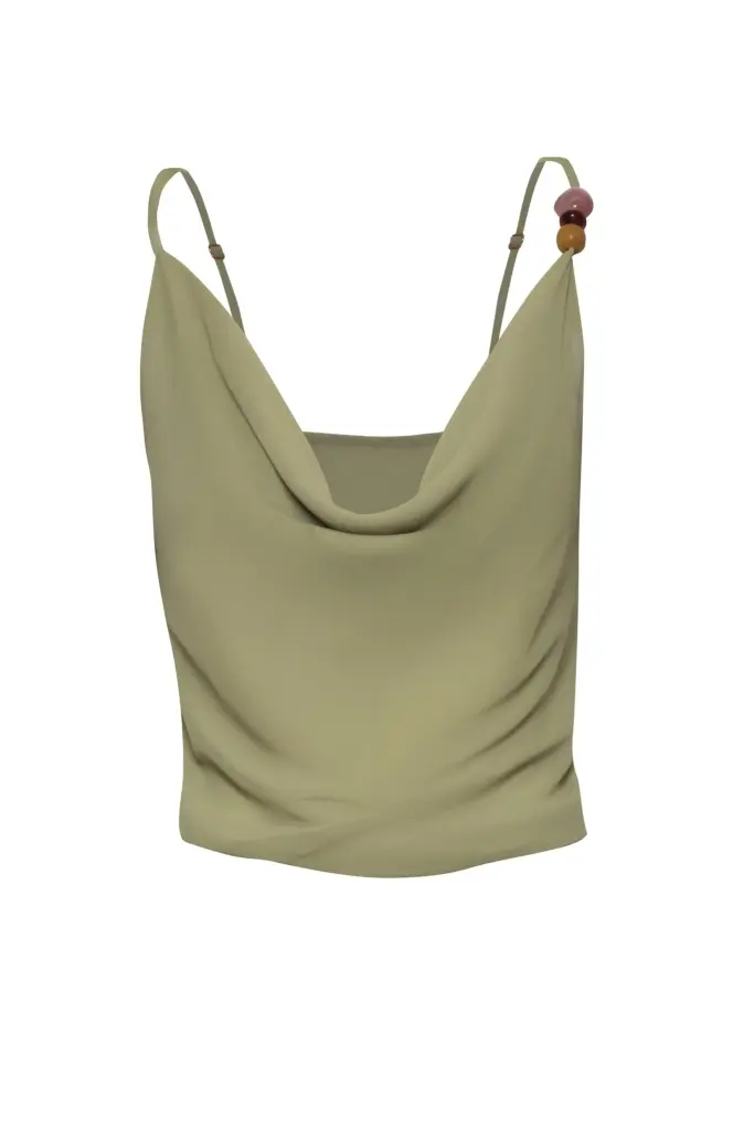 Carlota Top In Jade Andino