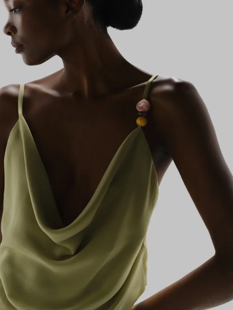 Carlota Top In Jade Andino