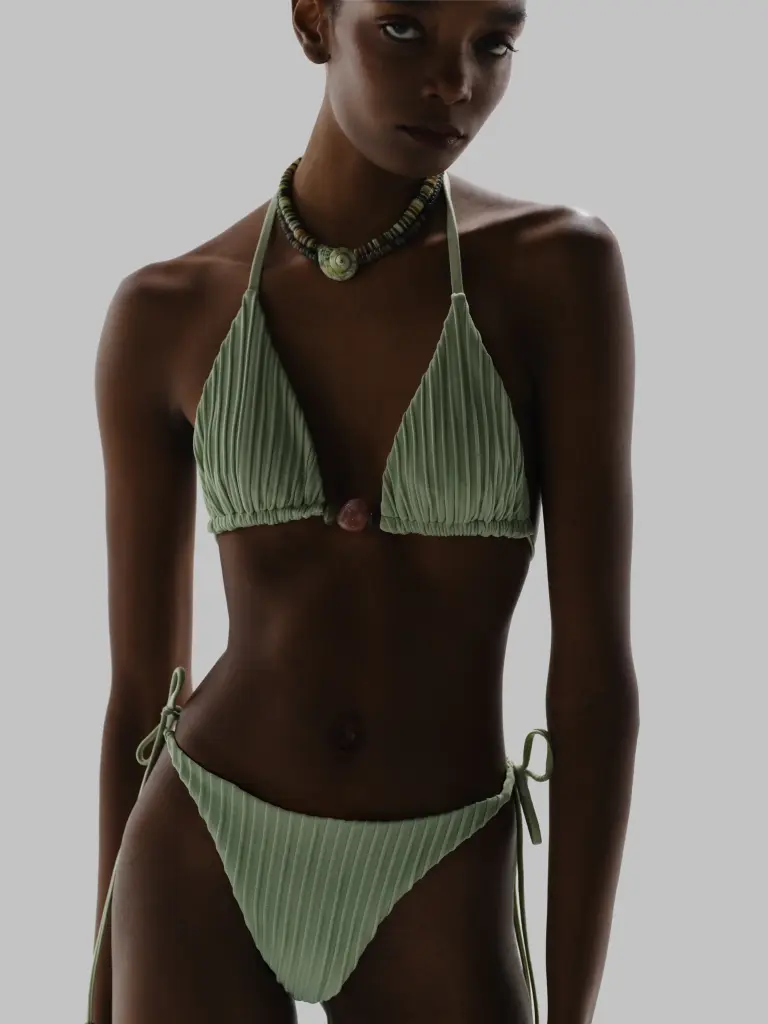 Kaia Bikini Bottom In Jade Andino