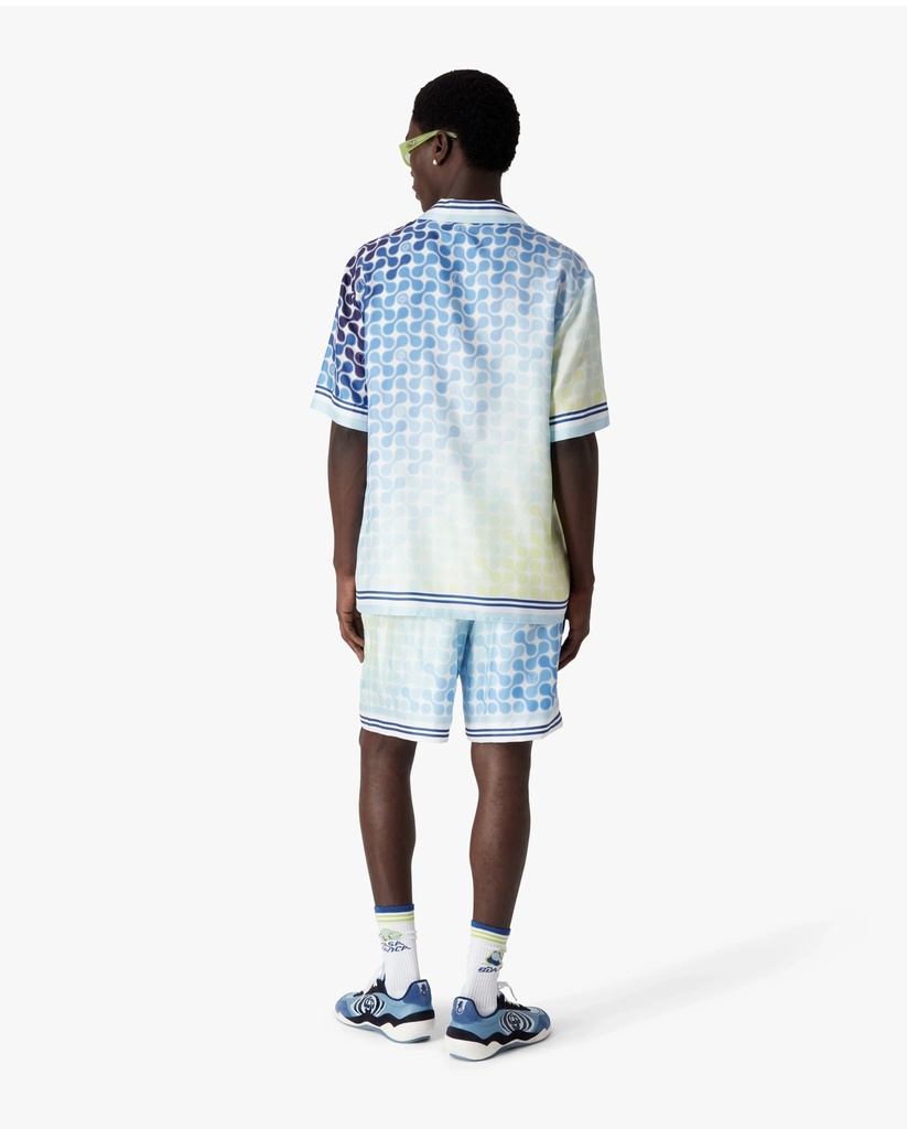 Tennis Tile Silk Shorts