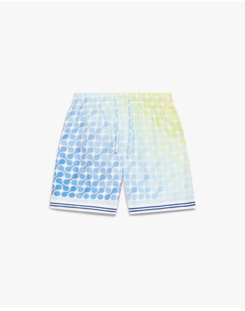 Tennis Tile Silk Shorts
