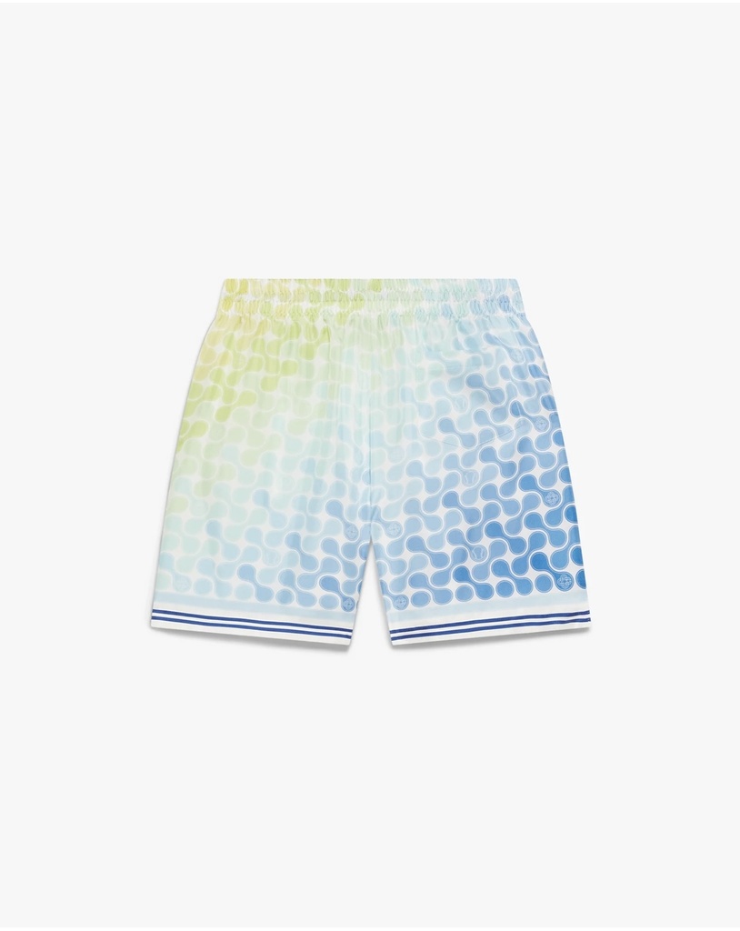Tennis Tile Silk Shorts