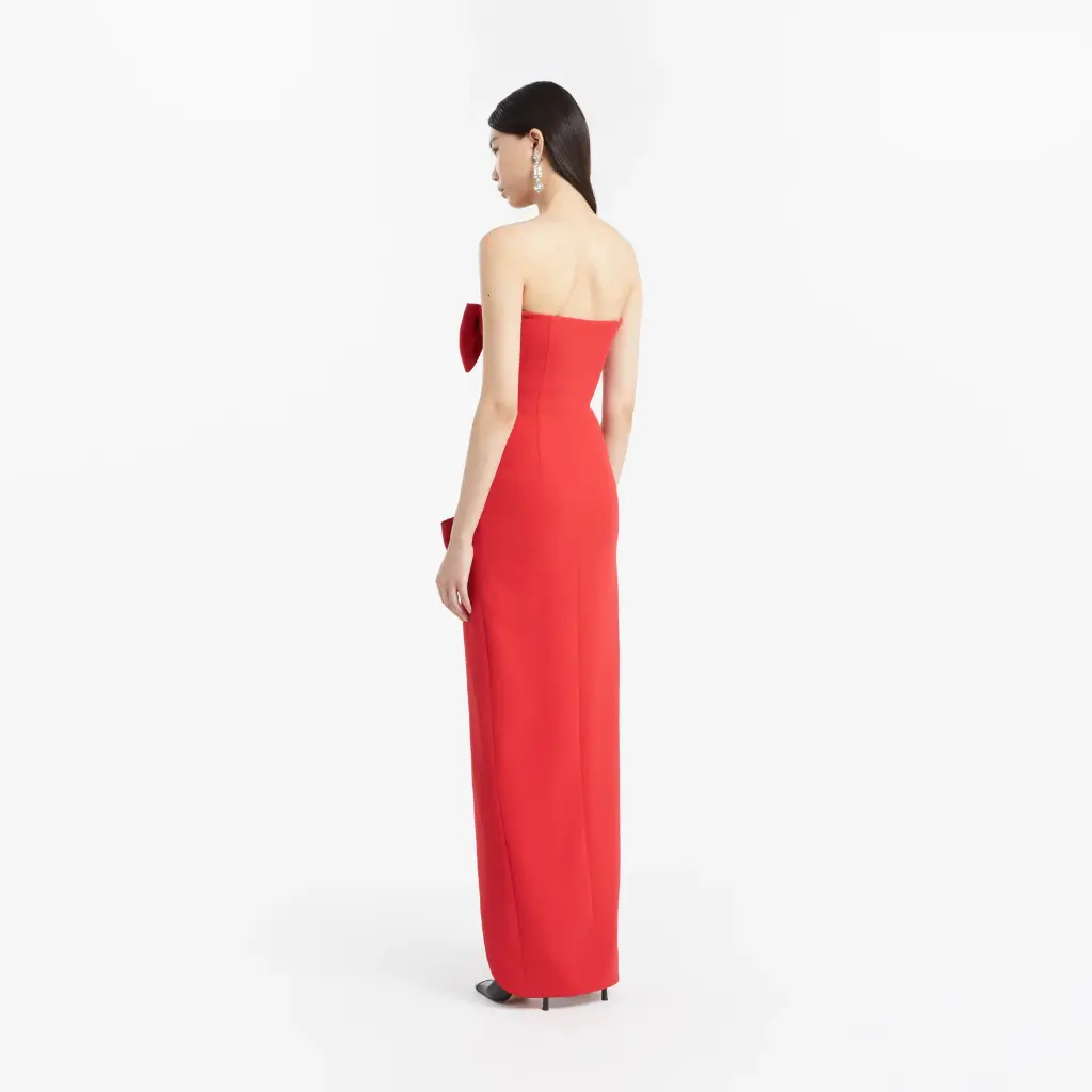 Cady Evening Dress with Bows