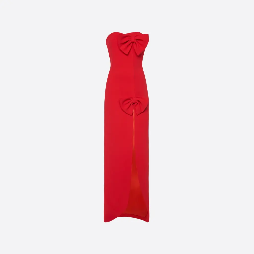 Cady Evening Dress with Bows
