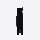 Velvet Evening Dress with Bows