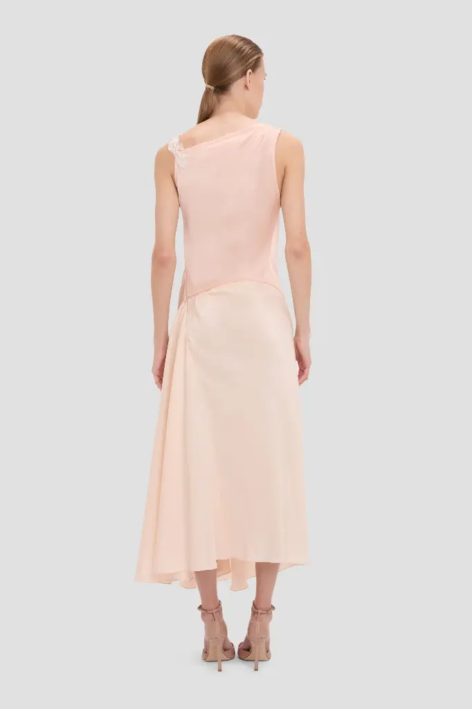 Asymetric Lace Detail Dress