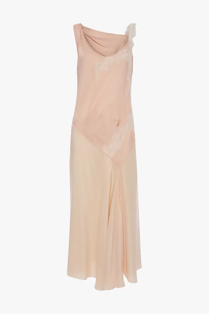 Asymetric Lace Detail Dress