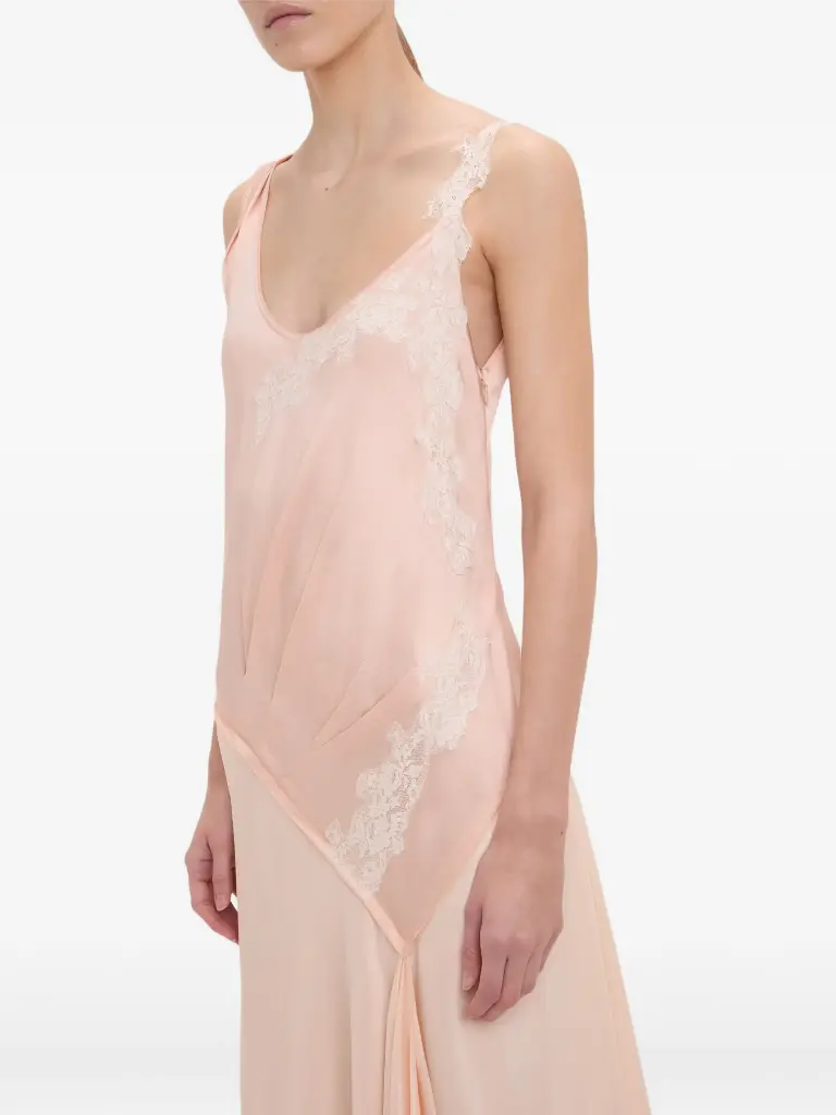 Asymetric Lace Detail Dress