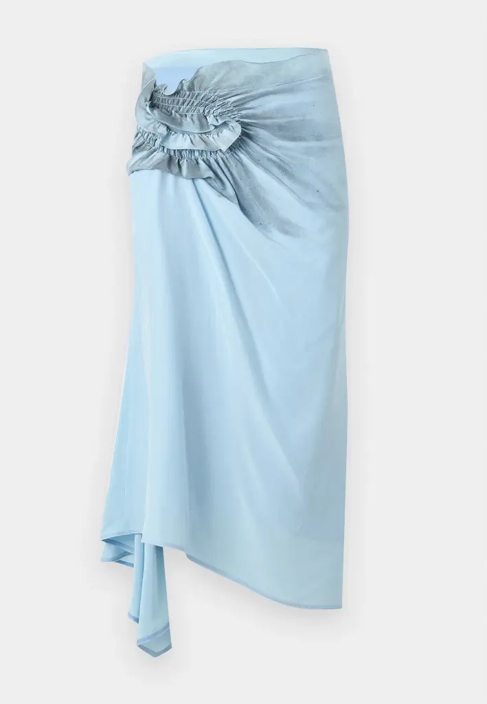 Asymmetrical Smocked Skirt