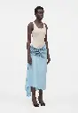 Asymmetrical Smocked Skirt