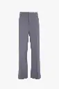 Straight Leg Folded Trouser In Flint