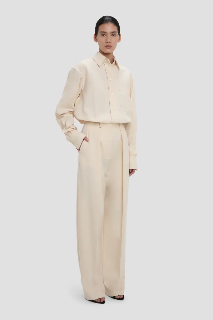Cecilia Trouser In Alabaster 