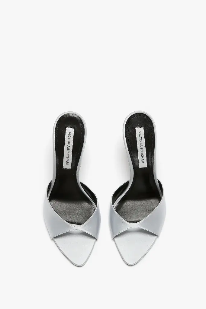 Harlow Open Toe Mule 100 In Magnesium