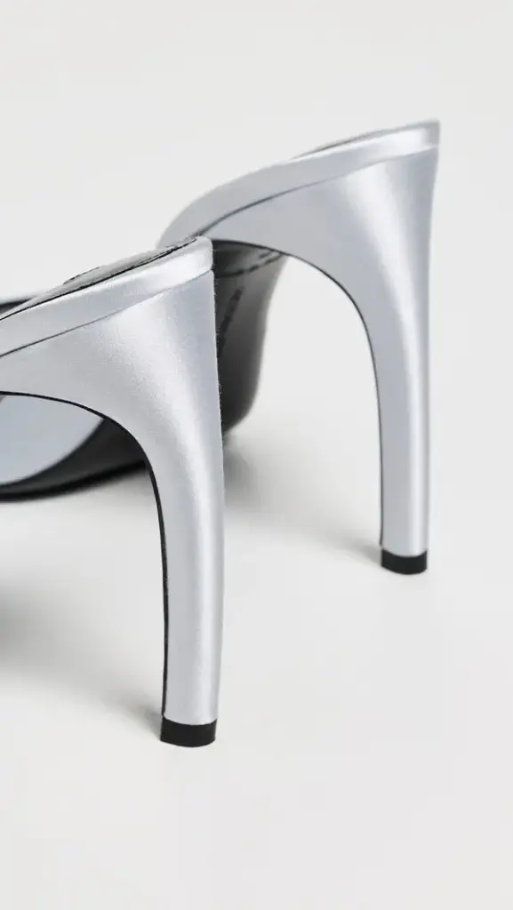 Harlow Open Toe Mule 100 In Magnesium