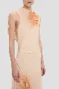 Smocked Dress In Sandstone