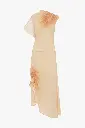Smocked Dress In Sandstone