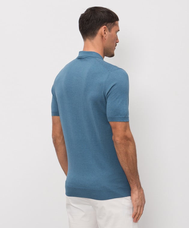 Man Knitted Polo Full Zip 