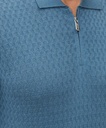 Man Knitted Polo Full Zip 