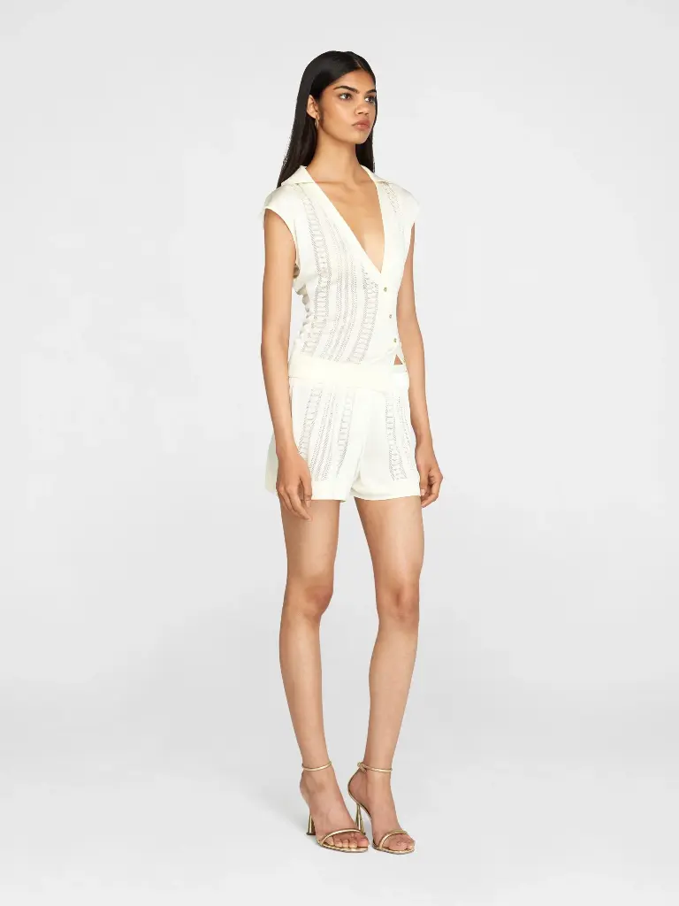 Guayabera Cream Top