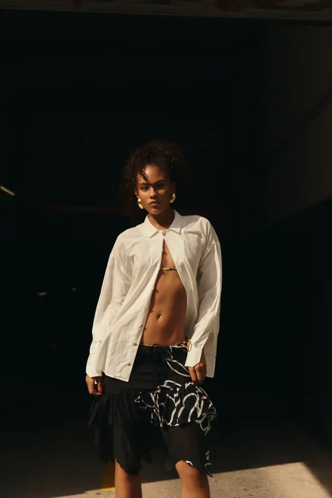 White Lanzarote Cotton Voile Shirt
