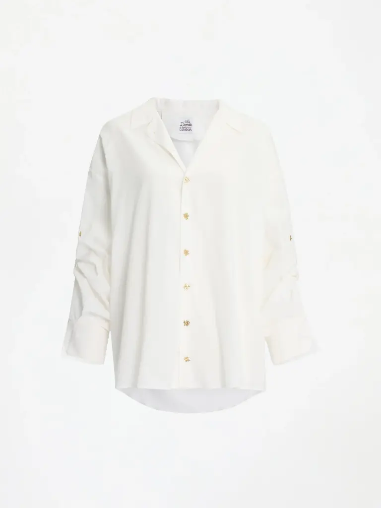 White Lanzarote Cotton Voile Shirt