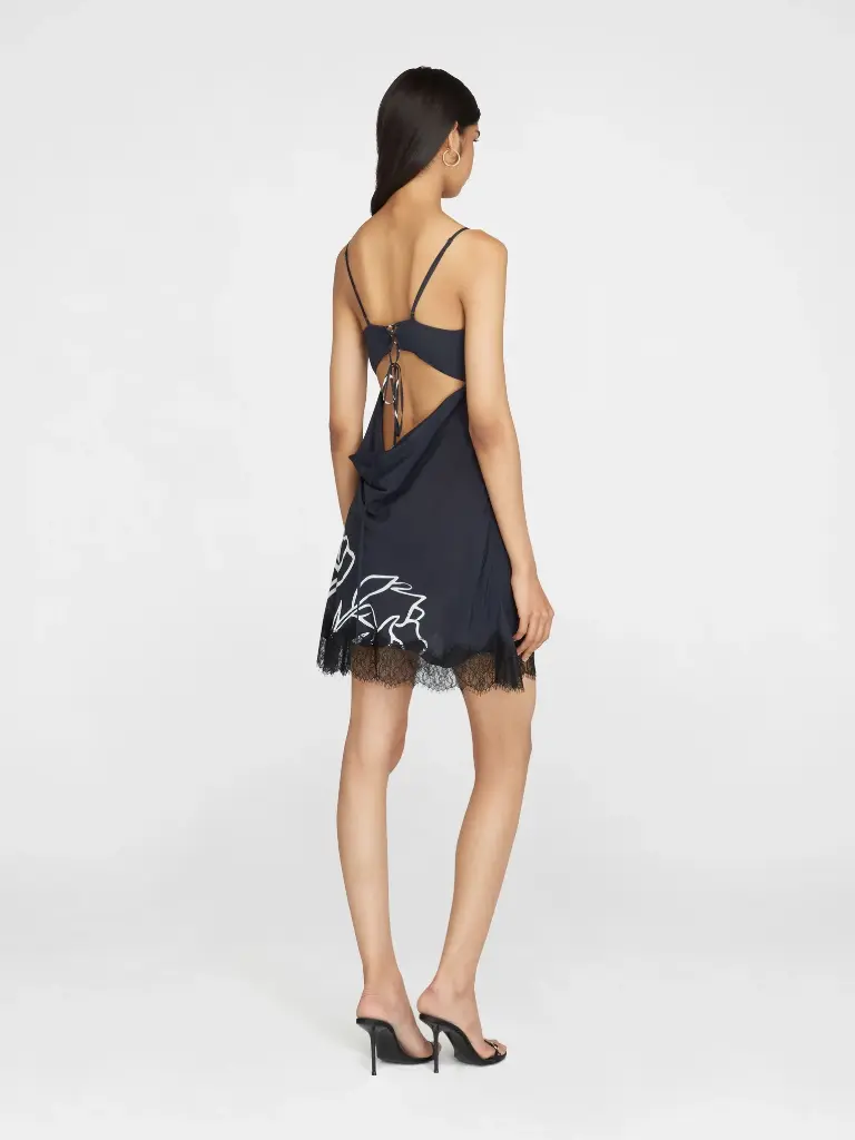 Tulipanes Silk Mini Dress