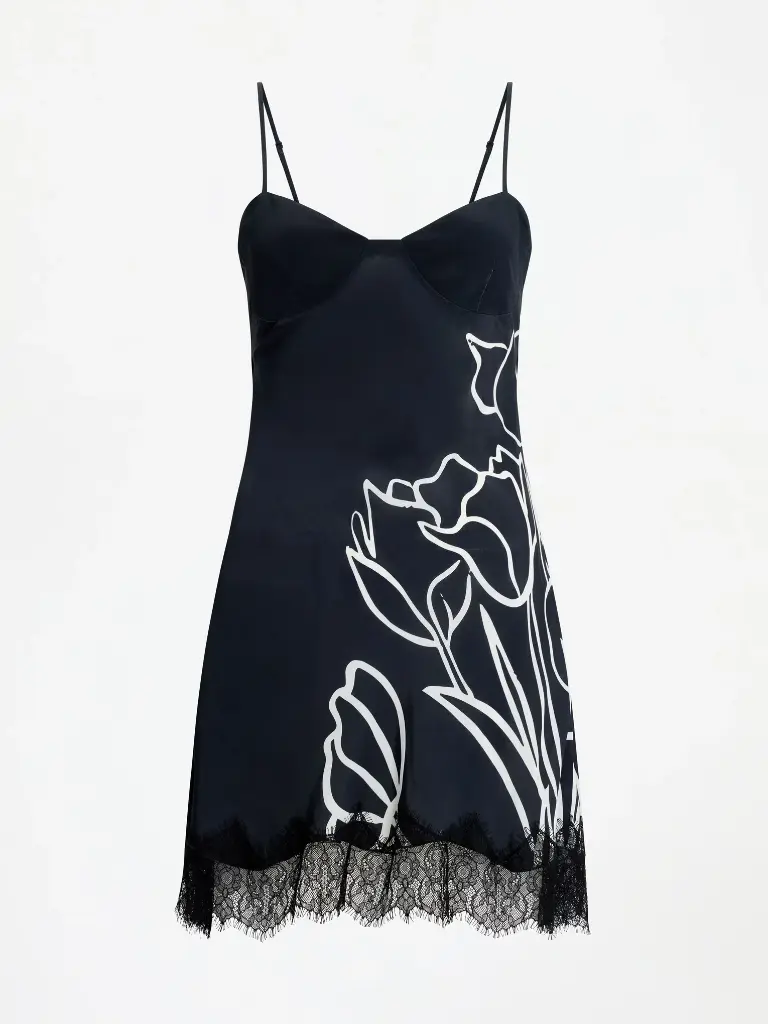 Tulipanes Silk Mini Dress