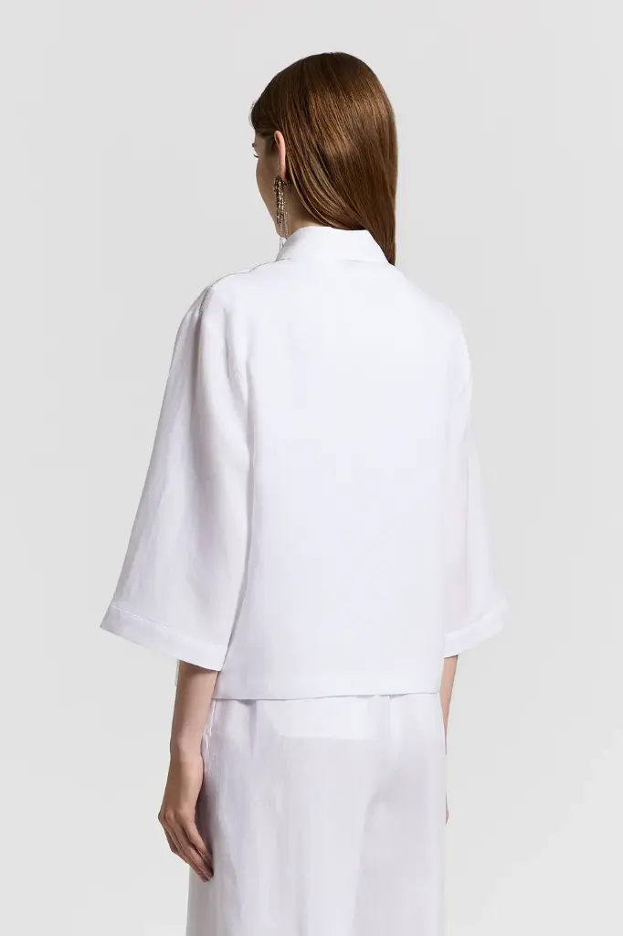 3/4 Sleeve Shirt In Pure Linen