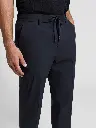 Cotton blend poplin joggers