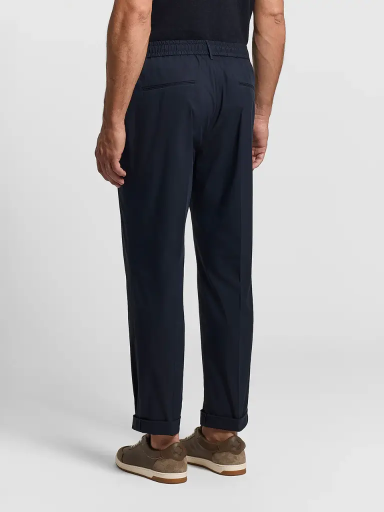 Cotton blend poplin joggers