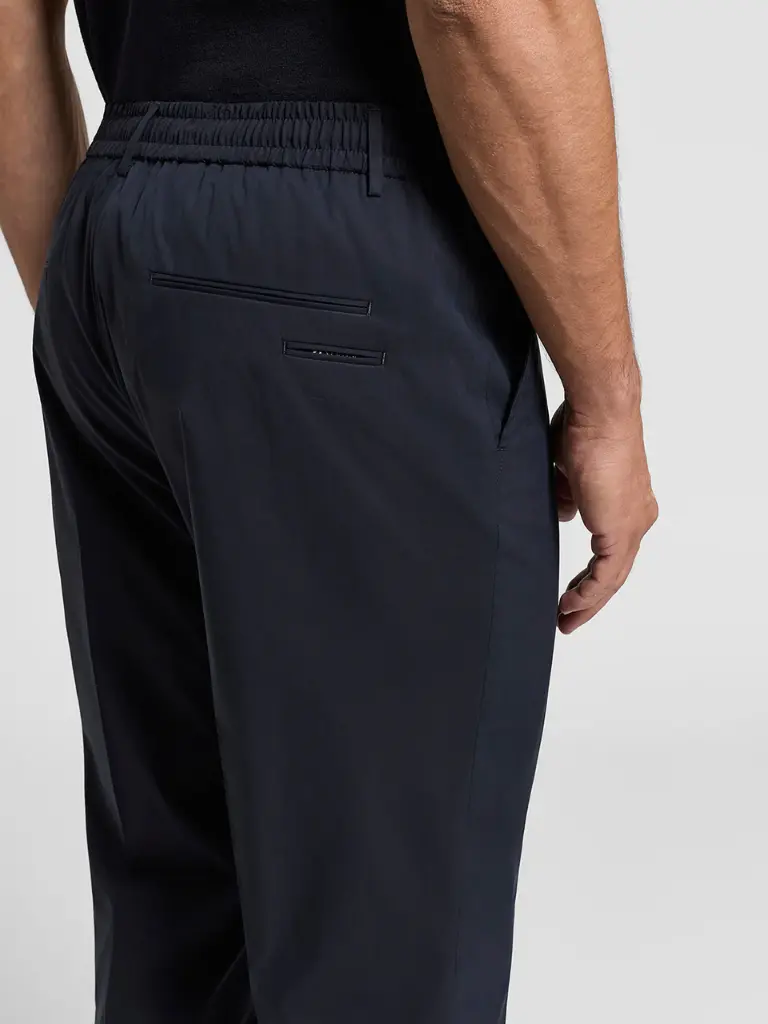 Cotton blend poplin joggers