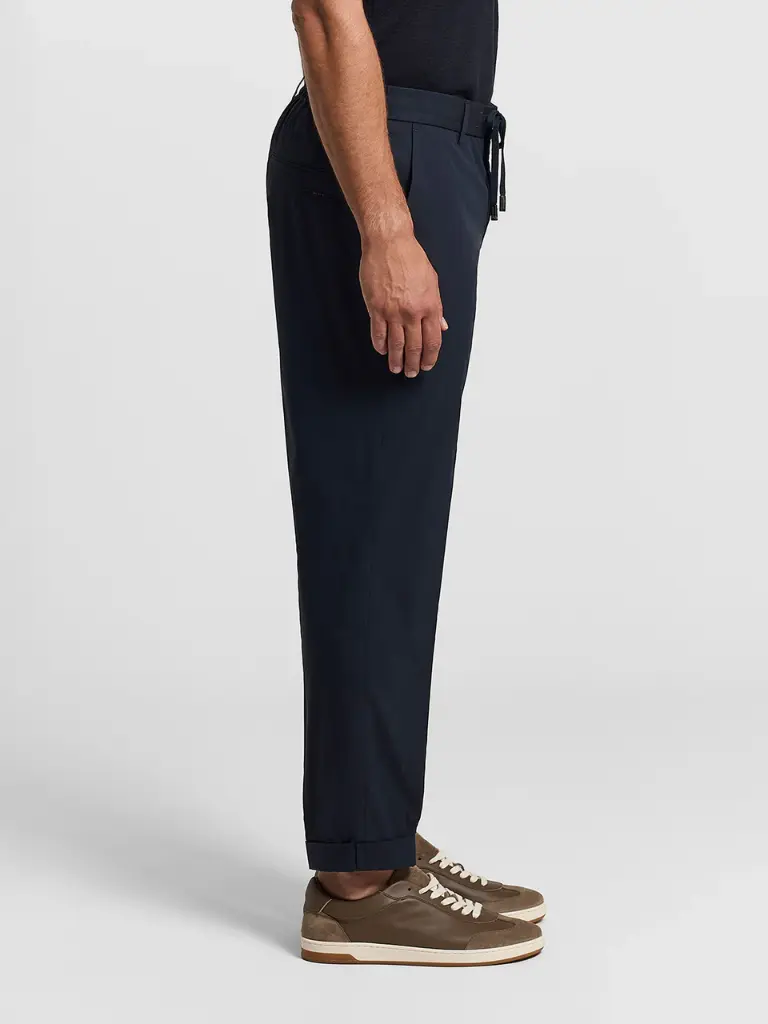 Cotton blend poplin joggers